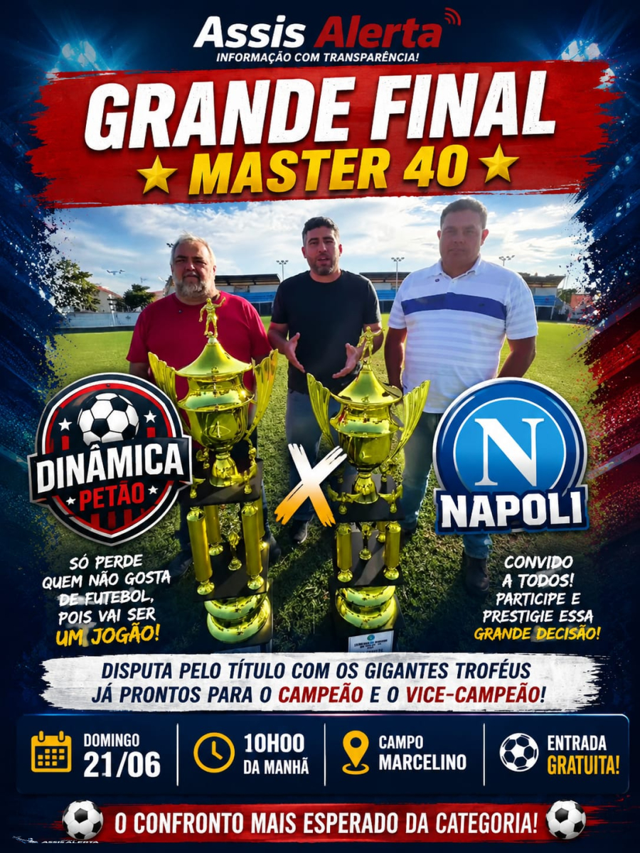Final Master 40 promete emoção e casa cheia no Campo Marcelino
