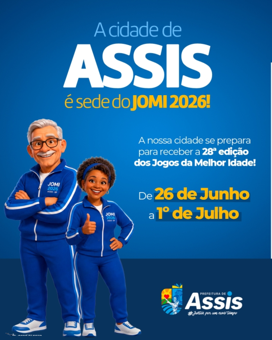 Assis será palco dos Jogos da Melhor Idade em 2026 JOMI